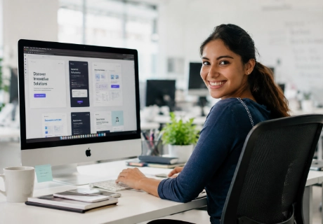 UI designers learning frontend development, responsive behavior, and design-to-code collaboration through practical training in Kerala.