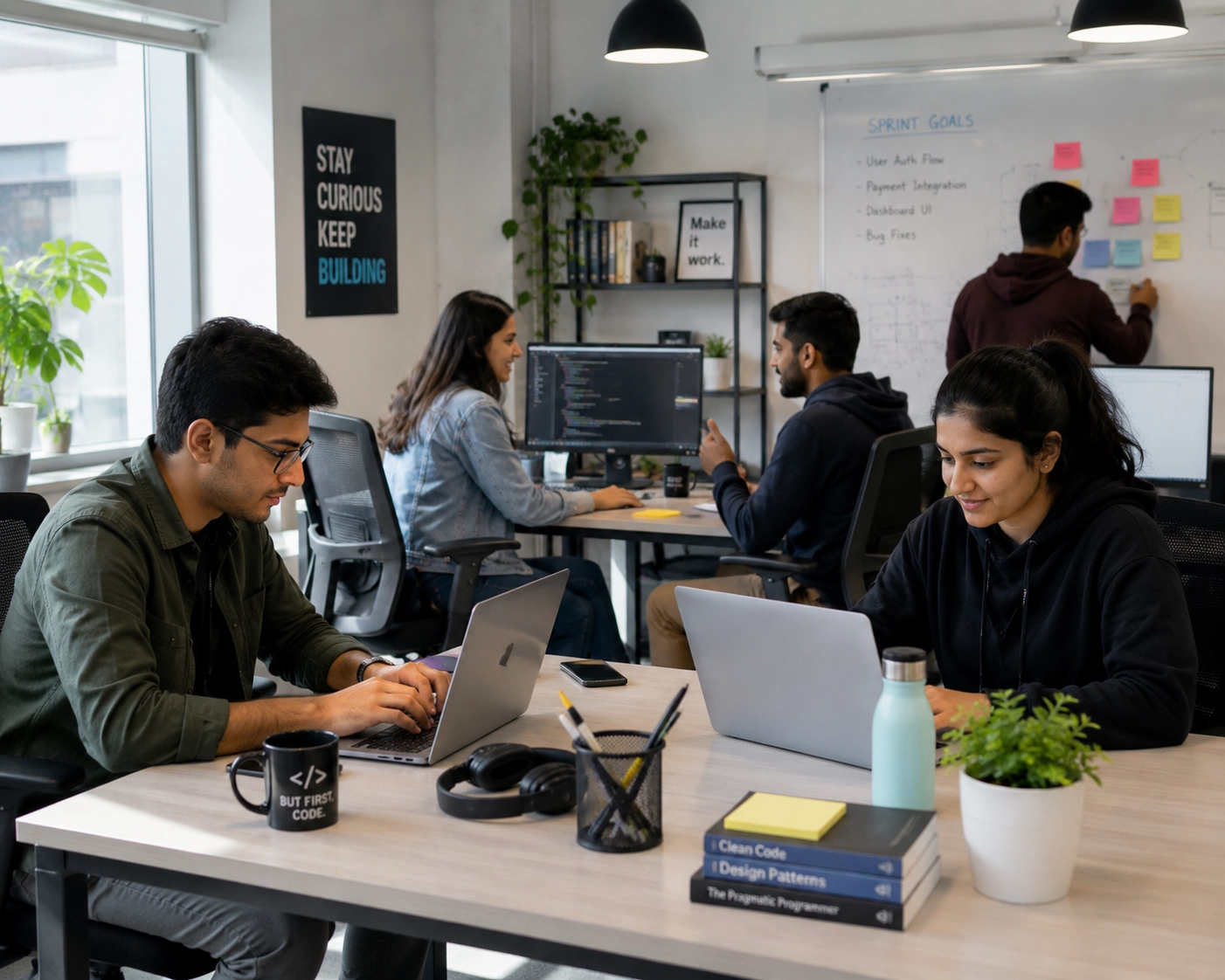 Learners exploring AI-ready design and development workflows at Zolve Academy